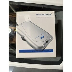 Pocketalker Ultra Personal Amplifier In Box w/ New Headphones PKT D1 EH - WORKS!